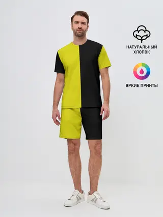 Мужской костюм с шортами / BLACK YELLOW | ЧЕРНО ЖЕЛТЫЙ