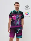 Мужской костюм с шортами / НЕОНОВЫЙ ГОНЩИК