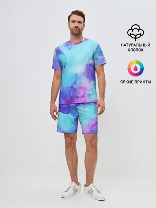 Мужской костюм с шортами / Краски