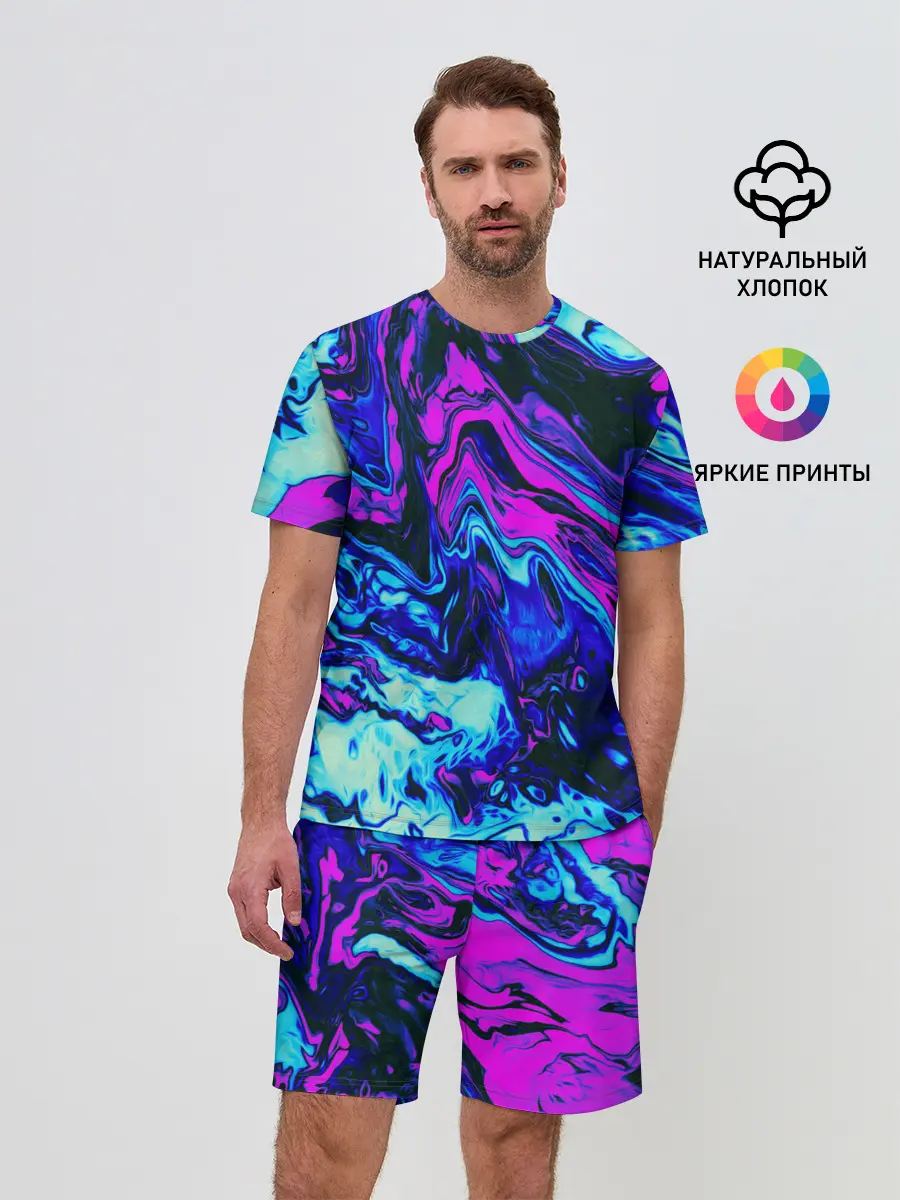 Мужской костюм с шортами / DIGITAL ABSTRACT