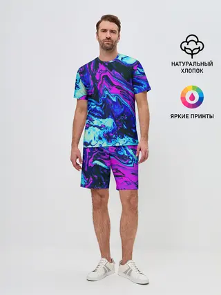 Мужской костюм с шортами / DIGITAL ABSTRACT