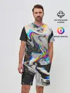 Мужской костюм с шортами / DIGITAL ABSTRACT GLITCH | ГЛИТЧ