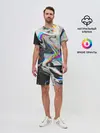 Мужской костюм с шортами / DIGITAL ABSTRACT GLITCH | ГЛИТЧ