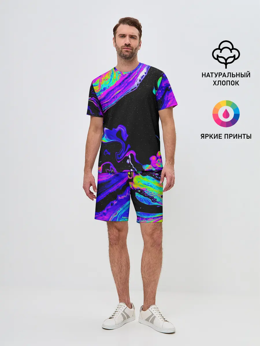 Мужской костюм с шортами / DIGITAL ABSTRACT