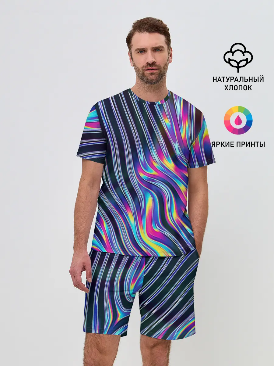 Мужской костюм с шортами / DIGITAL ABSTRACT