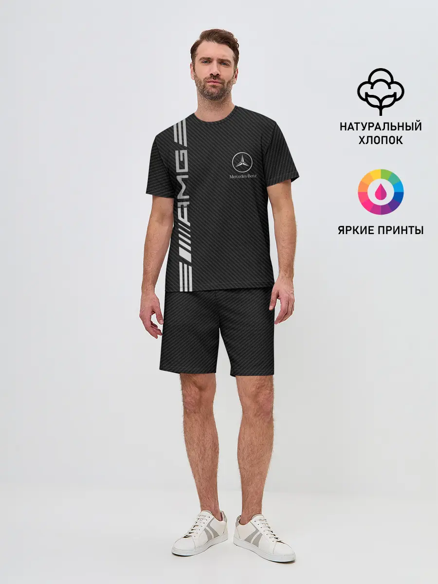 Мужской костюм с шортами / Mercedes Carbon