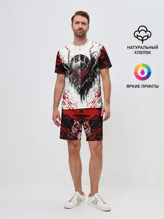 Мужской костюм с шортами / БЕРСЕРК ЧЁРНАЯ МАСКА / BERSERK BLACK MASK