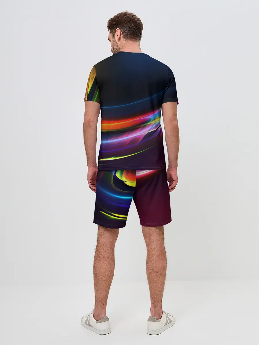 Мужской костюм с шортами / NEON STRIPES