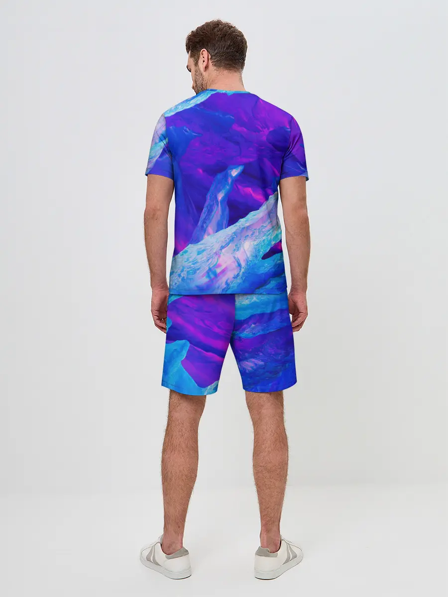 Мужской костюм с шортами / ЛЕДЯНОЙ НЕОН