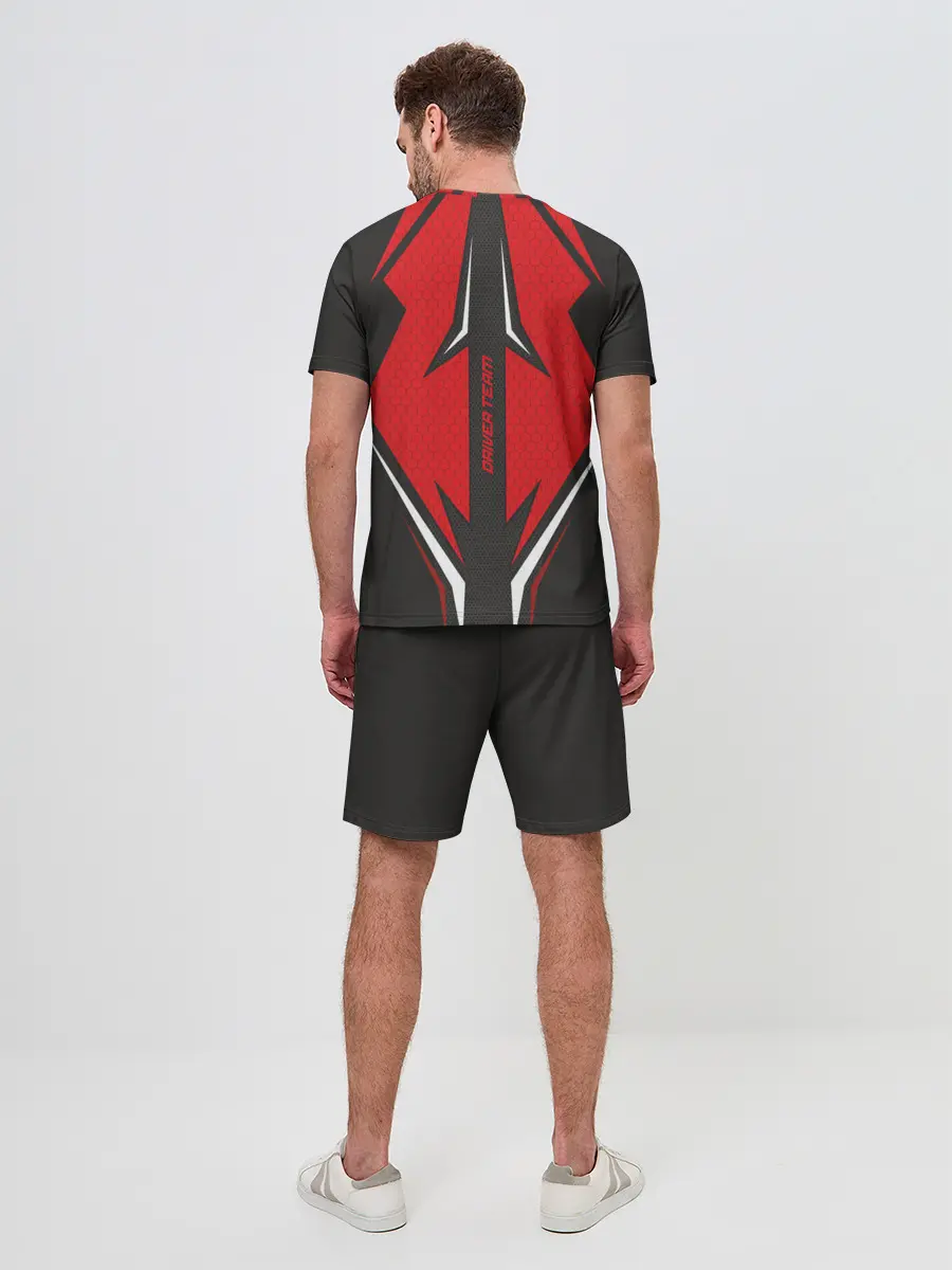 Мужской костюм с шортами / Toyota Driver team Red