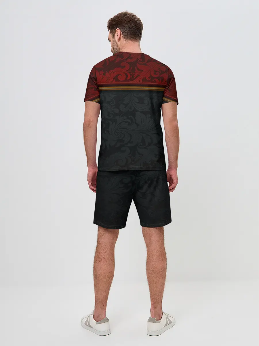 Мужской костюм с шортами / Кружева на карбоне | Lace Carbone