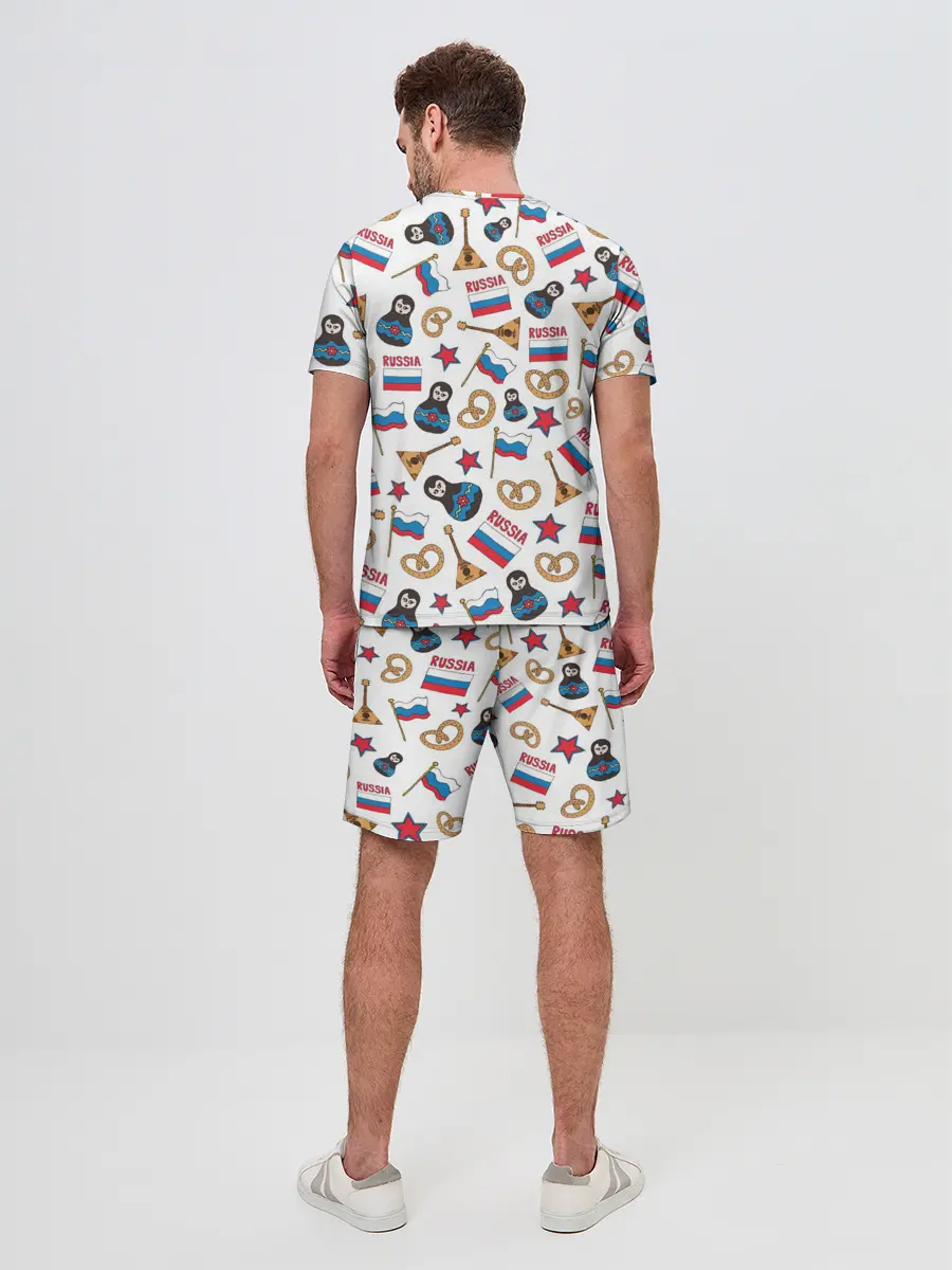 Мужской костюм с шортами / РОССИЯ УЗОР