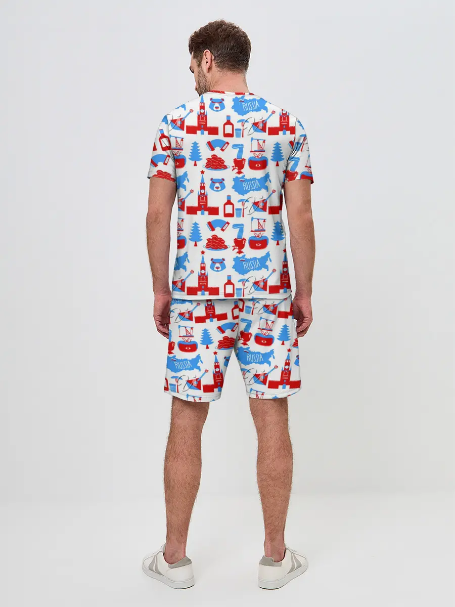 Мужской костюм с шортами / РОССИЯ УЗОР