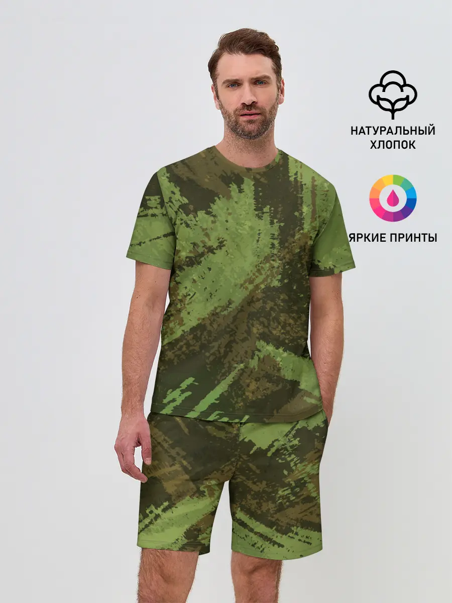 Мужской костюм с шортами / КАМУФЛЯЖ BROWN