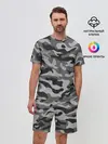 Мужской костюм с шортами / КАМУФЛЯЖ GRAY