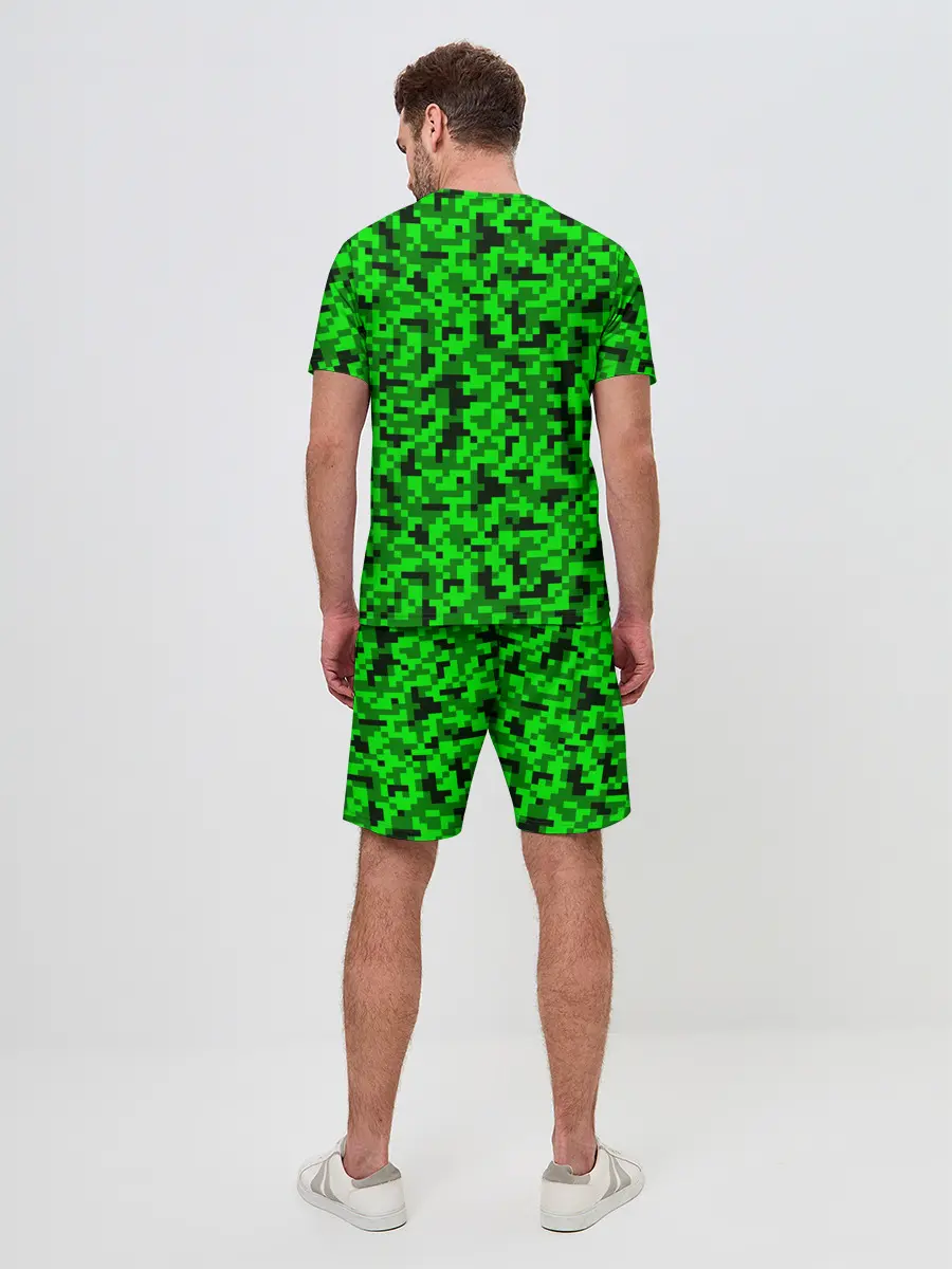 Мужской костюм с шортами / КАМУФЛЯЖ GREEN