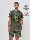 Мужской костюм с шортами / Автомобильные войска камуфляж