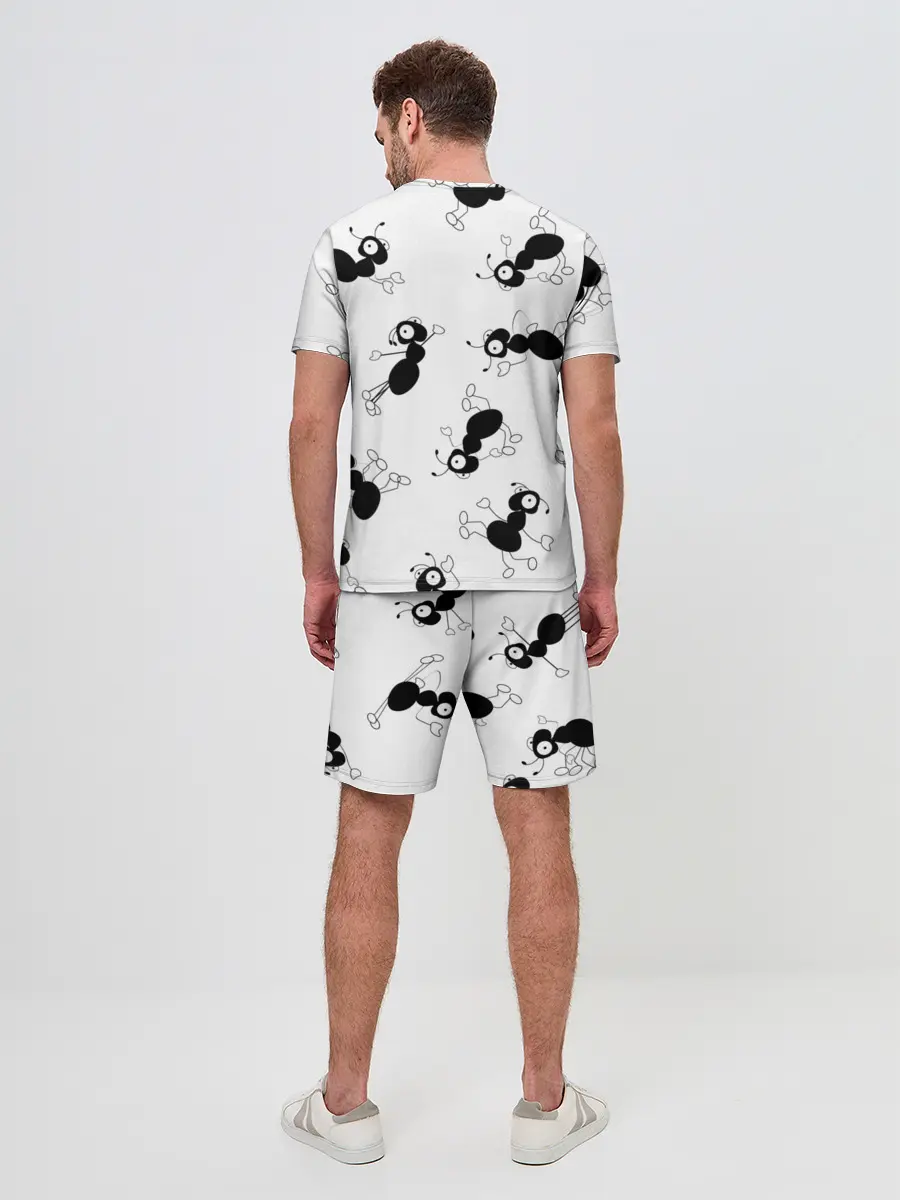 Мужской костюм с шортами / Муравьи