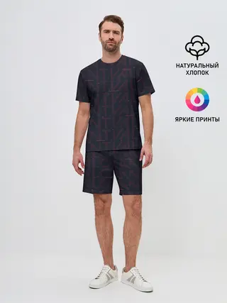 Мужской костюм с шортами / Valorant art