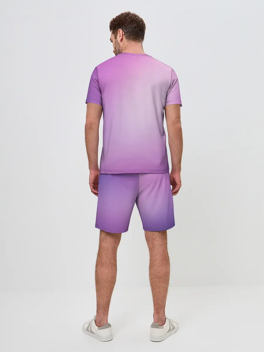 Мужской костюм с шортами / Нежный фиолет