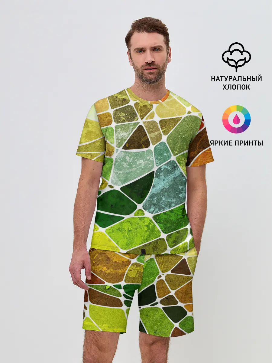 Мужской костюм с шортами / Мозаика