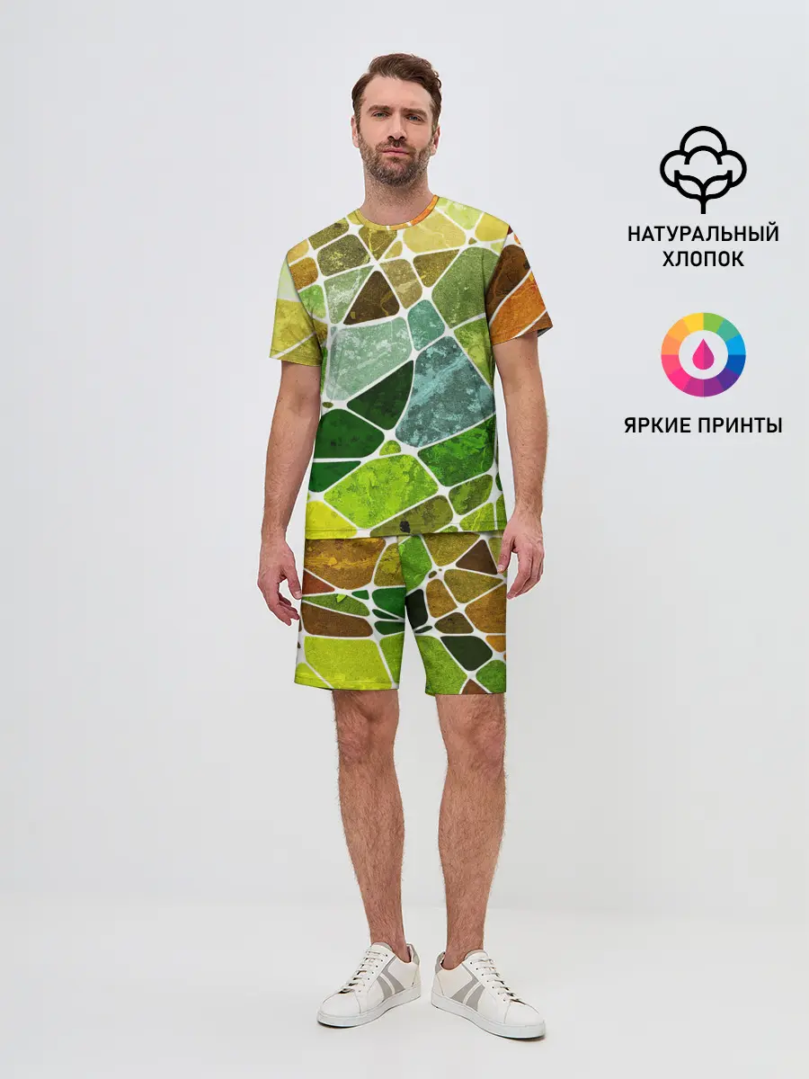 Мужской костюм с шортами / Мозаика