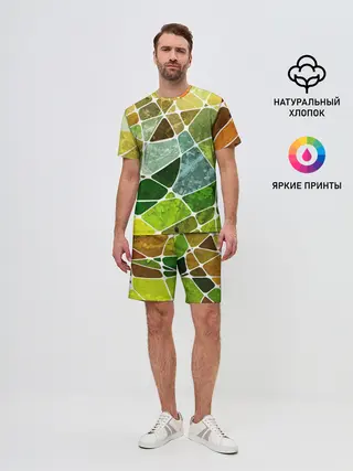Мужской костюм с шортами / Мозаика