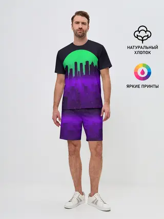 Мужской костюм с шортами / НЕОНОВЫЙ ГОРОД