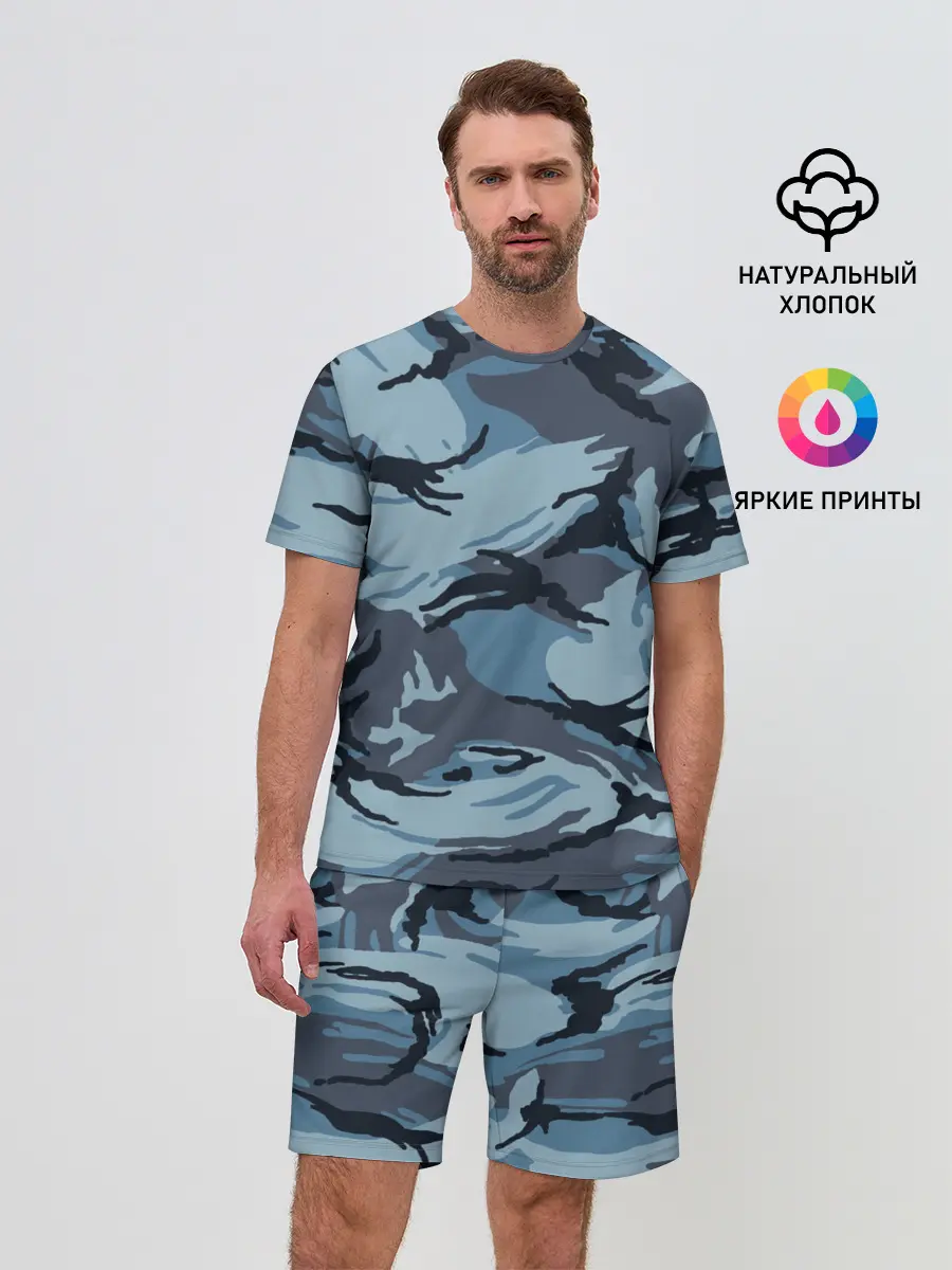 Мужской костюм с шортами / Камуфляж Полиции