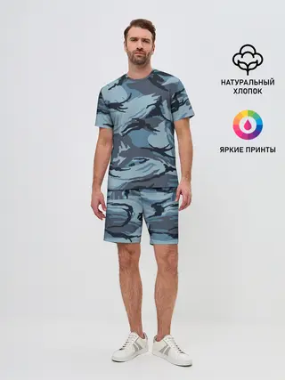 Мужской костюм с шортами / Камуфляж Полиции