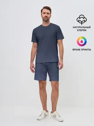 Мужской костюм с шортами / Космос