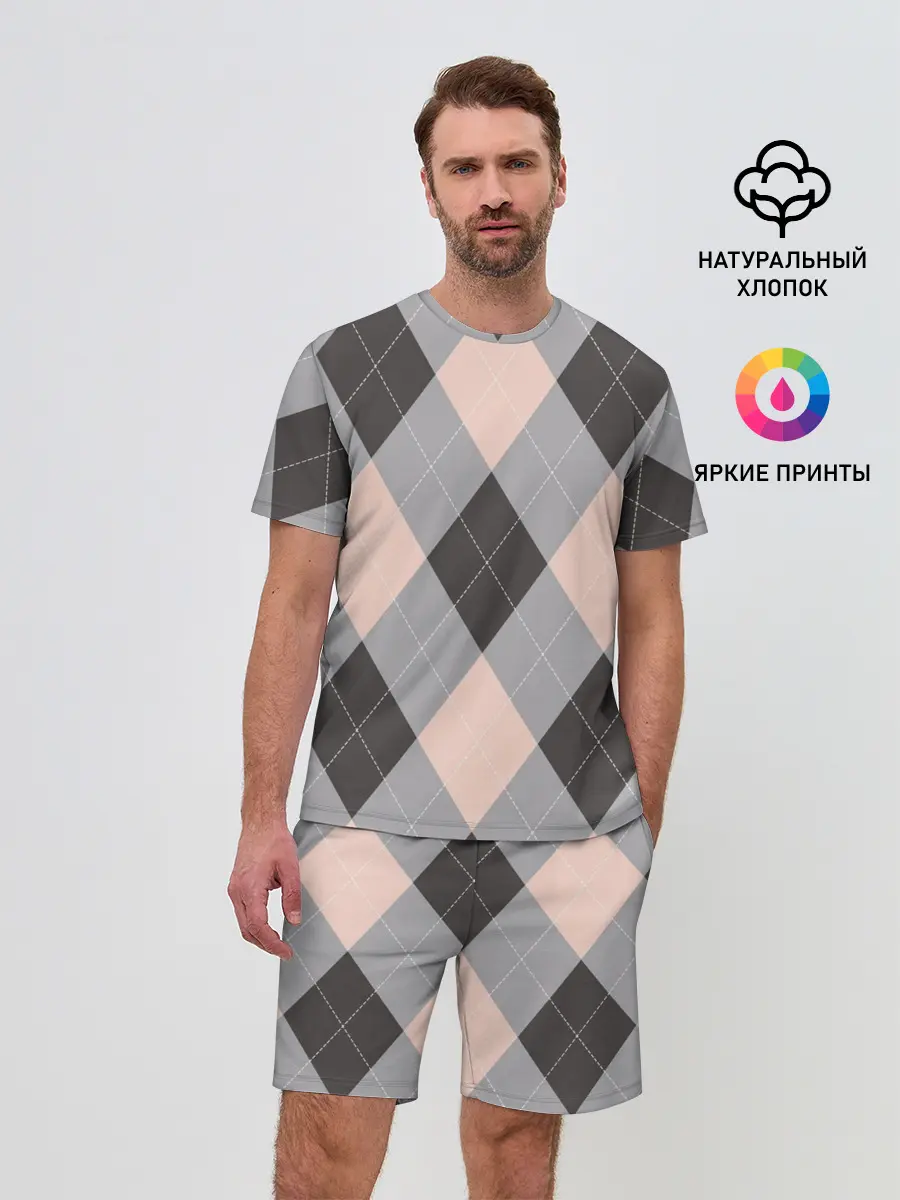 Мужской костюм с шортами / Шотландка | Tartan