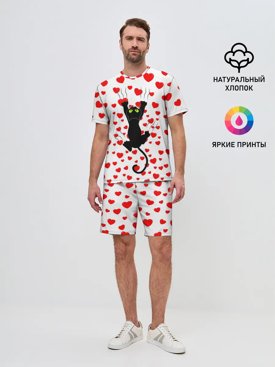 Мужской костюм с шортами / Котейка