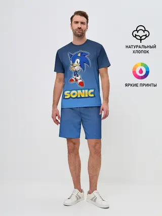 Мужской костюм с шортами / Соник