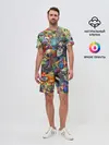 Мужской костюм с шортами / Психоделическое искусство