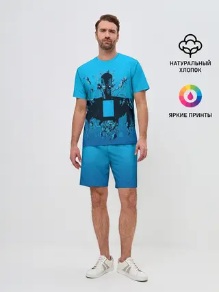 Мужской костюм с шортами / Zima blue