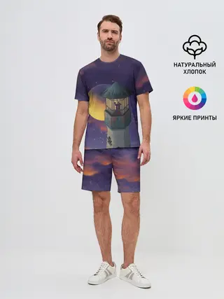 Мужской костюм с шортами / To the Moon 3D