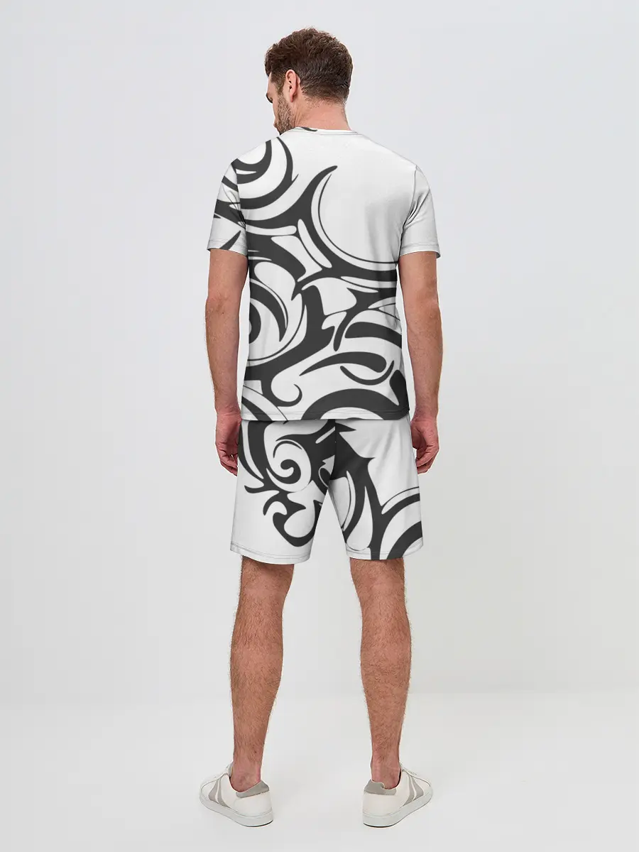 Мужской костюм с шортами / Узоры