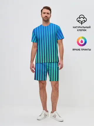 Мужской костюм с шортами / Пикси полосы