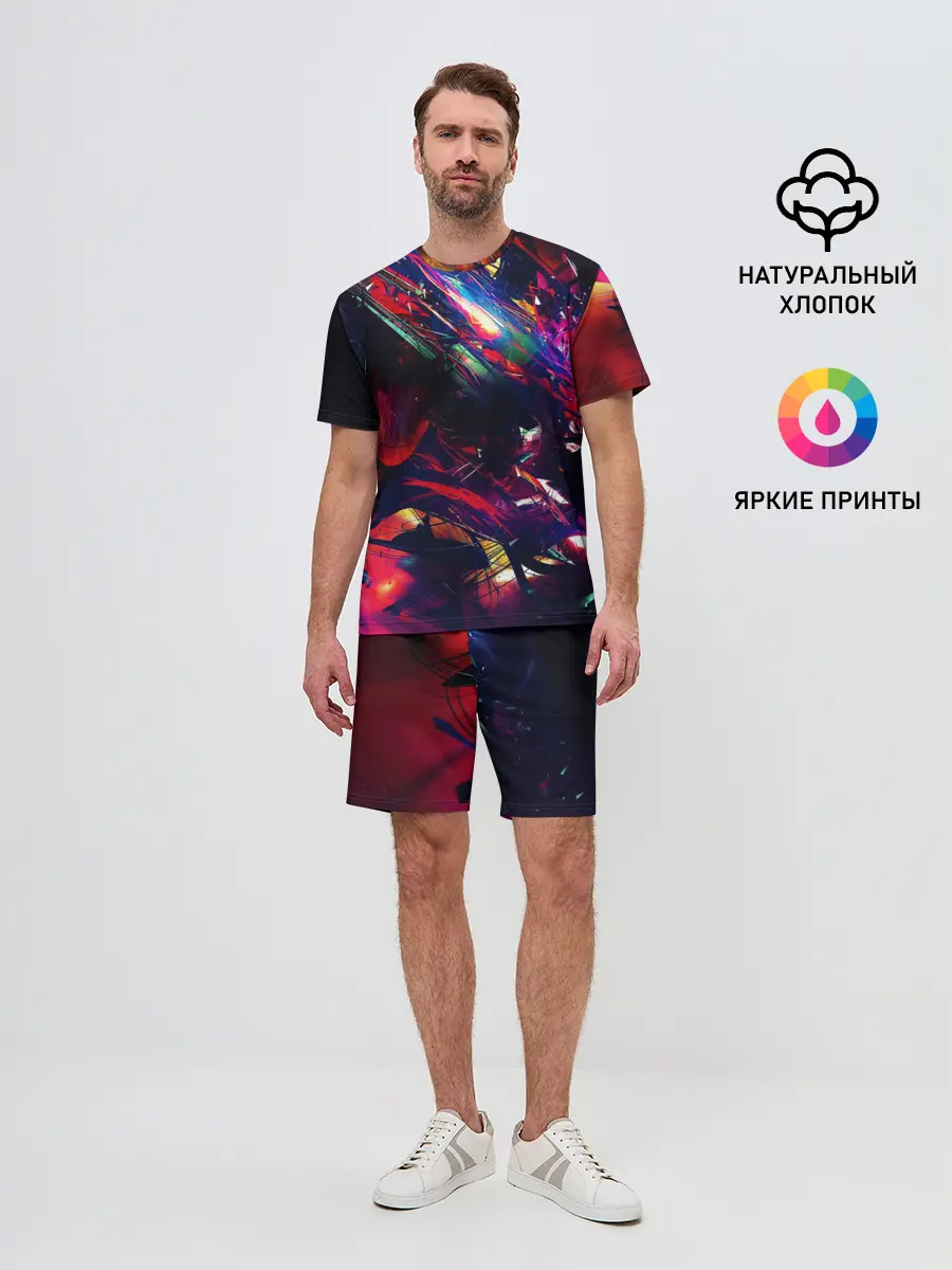 Мужской костюм с шортами / DIGITAL STRIPES