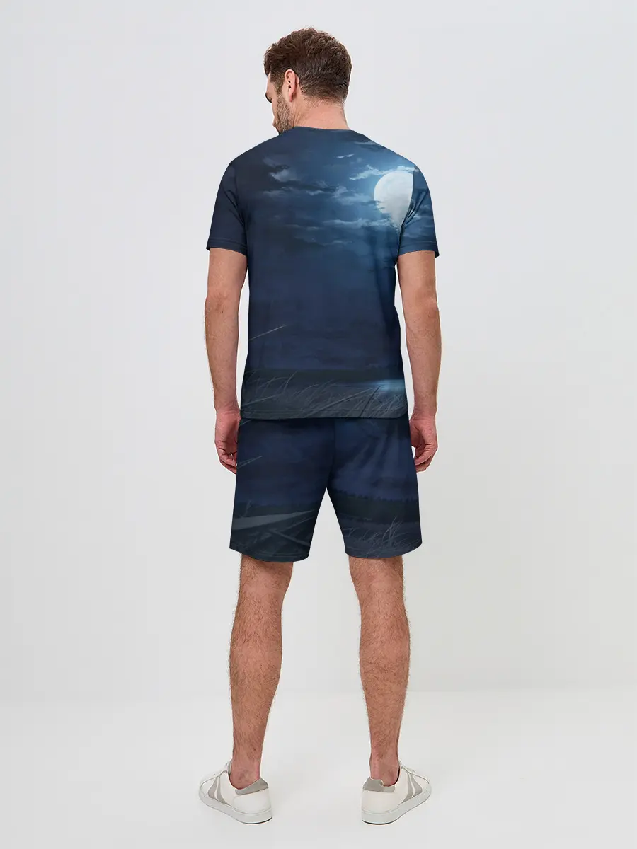 Мужской костюм с шортами / Ночное поле