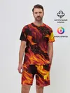 Мужской костюм с шортами / ЯЗЫКИ ПЛАМЕНИ