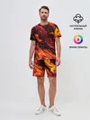 Мужской костюм с шортами / ЯЗЫКИ ПЛАМЕНИ