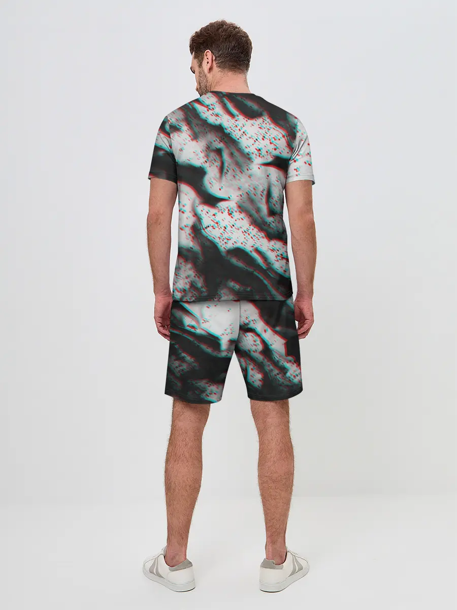 Мужской костюм с шортами / ОГОНЬ ГЛИТЧ