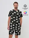 Мужской костюм с шортами / Котики