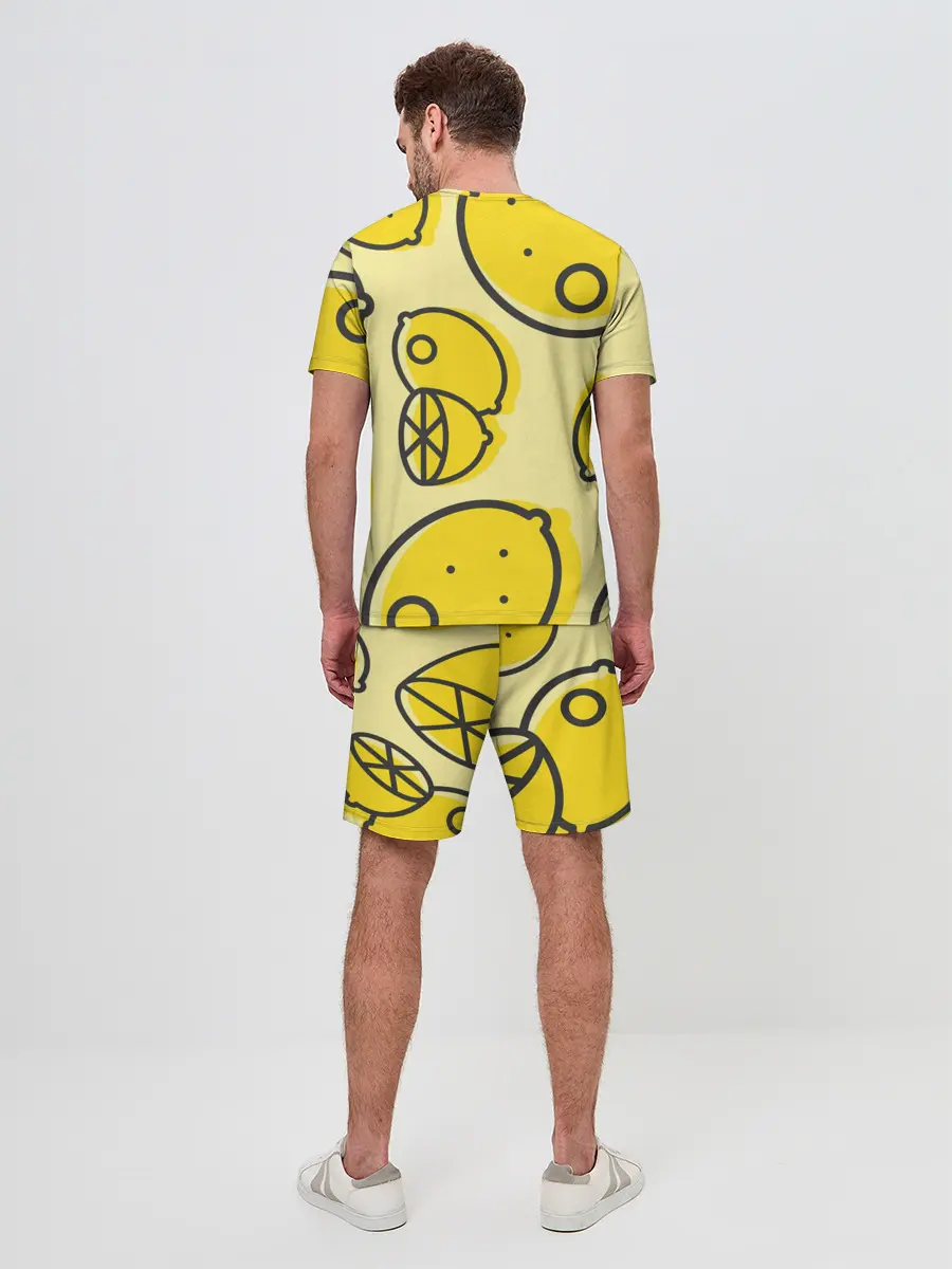Мужской костюм с шортами / Лимончики