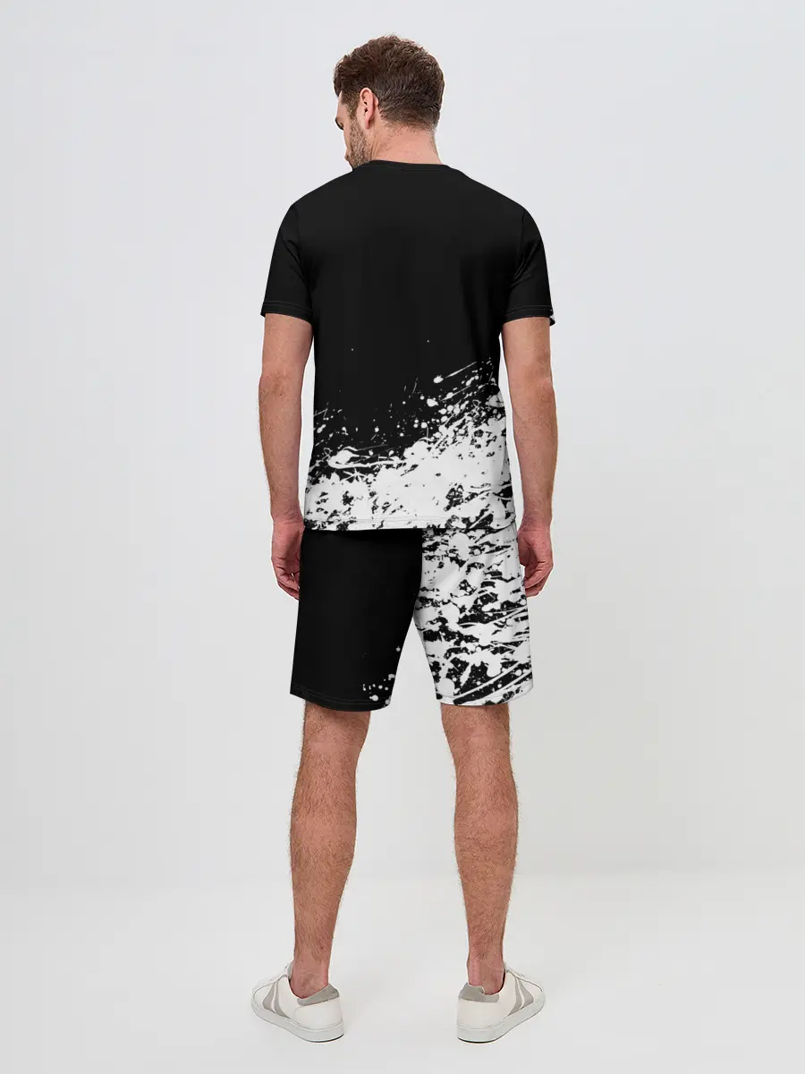 Мужской костюм с шортами / Черный Клевер