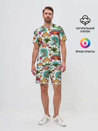 Мужской костюм с шортами / Летнее Настроение