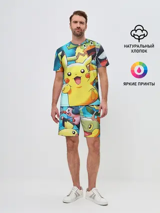 Мужской костюм с шортами / Pokrmons