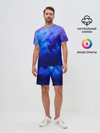 Мужской костюм с шортами / fire